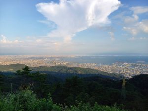 六甲山頂からの景色